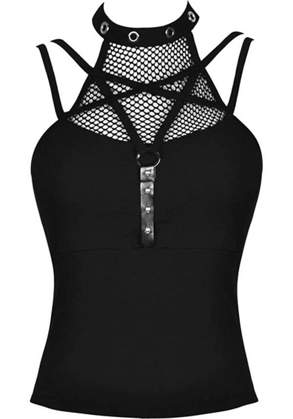Splicing | TOP - Beserk - all, all clothing, all ladies, all ladies clothing, black, clickfrenzy15-2023, clothing, dark in love, discountapp, edgy, fp, goth, goth singlet, goth summer, goth summer clothing, goth tank top, gothic, ladies, ladies clothing, ladies singlet, ladies tank top, ladies top, punk, sep20, strappy, summer, summer clothing, summer goth, tank top, techwear, tees and tops, top, tops, tshirts and tops, women, womens singlet, womens tank top, womens top