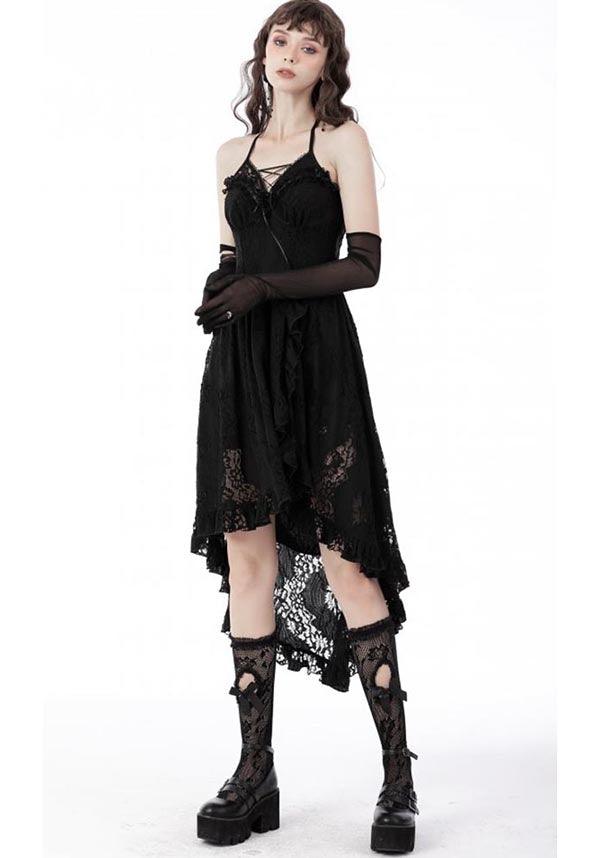 Unconquered | DRESS - Beserk - all, all clothing, all ladies clothing, asymmetric, asymmetrical, black, clickfrenzy15-2023, clothing, corset, DIL220811, discountapp, dress, dressapril25, dresses, fp, googleshopping, goth, gothic, halter, halter neck, high low, lace, ladies clothing, ladies dress, ladies dresses, long dress, R130922, sep22, Sept, short dress, short dresses, witch, witches, witchy, womens dress, womens dresses