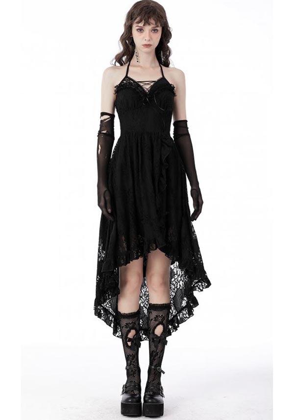 Unconquered | DRESS - Beserk - all, all clothing, all ladies clothing, asymmetric, asymmetrical, black, clickfrenzy15-2023, clothing, corset, DIL220811, discountapp, dress, dressapril25, dresses, fp, googleshopping, goth, gothic, halter, halter neck, high low, lace, ladies clothing, ladies dress, ladies dresses, long dress, R130922, sep22, Sept, short dress, short dresses, witch, witches, witchy, womens dress, womens dresses