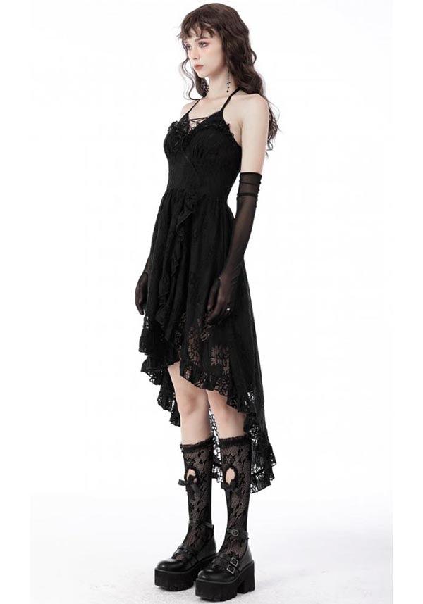 Unconquered | DRESS - Beserk - all, all clothing, all ladies clothing, asymmetric, asymmetrical, black, clickfrenzy15-2023, clothing, corset, DIL220811, discountapp, dress, dressapril25, dresses, fp, googleshopping, goth, gothic, halter, halter neck, high low, lace, ladies clothing, ladies dress, ladies dresses, long dress, R130922, sep22, Sept, short dress, short dresses, witch, witches, witchy, womens dress, womens dresses