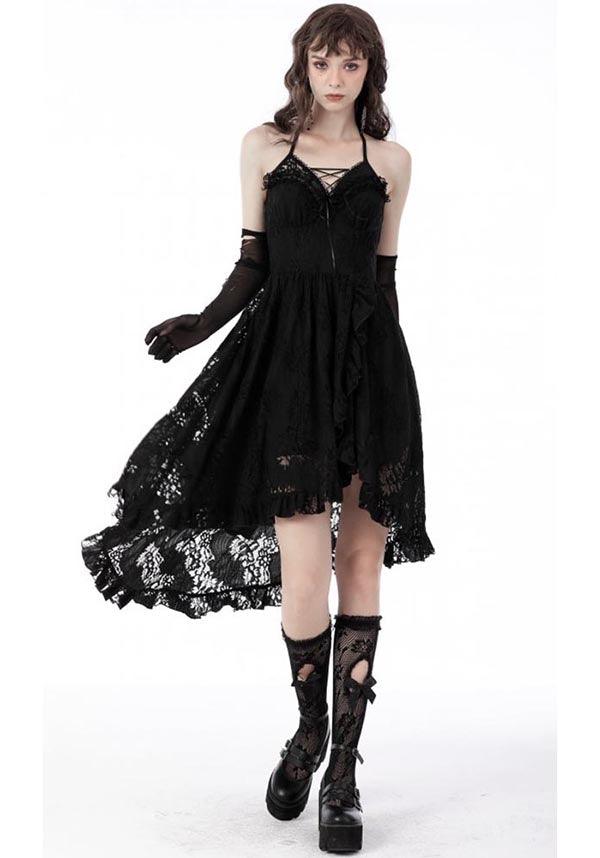 Unconquered | DRESS - Beserk - all, all clothing, all ladies clothing, asymmetric, asymmetrical, black, clickfrenzy15-2023, clothing, corset, DIL220811, discountapp, dress, dressapril25, dresses, fp, googleshopping, goth, gothic, halter, halter neck, high low, lace, ladies clothing, ladies dress, ladies dresses, long dress, R130922, sep22, Sept, short dress, short dresses, witch, witches, witchy, womens dress, womens dresses