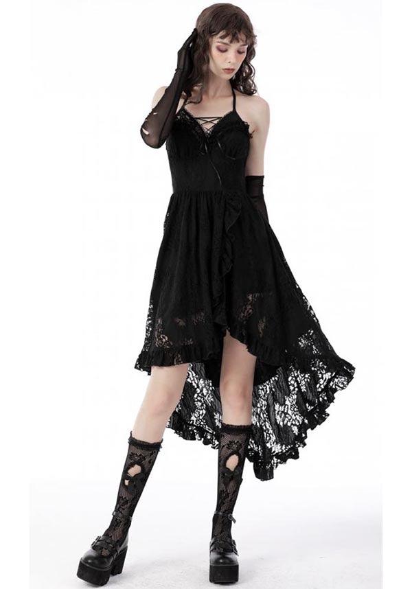 Unconquered | DRESS - Beserk - all, all clothing, all ladies clothing, asymmetric, asymmetrical, black, clickfrenzy15-2023, clothing, corset, DIL220811, discountapp, dress, dressapril25, dresses, fp, googleshopping, goth, gothic, halter, halter neck, high low, lace, ladies clothing, ladies dress, ladies dresses, long dress, R130922, sep22, Sept, short dress, short dresses, witch, witches, witchy, womens dress, womens dresses