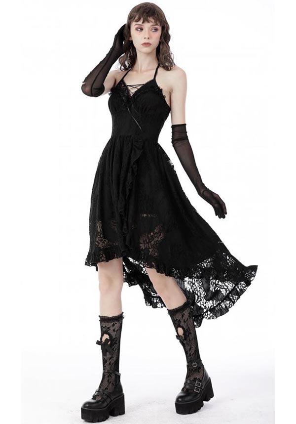 Unconquered | DRESS - Beserk - all, all clothing, all ladies clothing, asymmetric, asymmetrical, black, clickfrenzy15-2023, clothing, corset, DIL220811, discountapp, dress, dressapril25, dresses, fp, googleshopping, goth, gothic, halter, halter neck, high low, lace, ladies clothing, ladies dress, ladies dresses, long dress, R130922, sep22, Sept, short dress, short dresses, witch, witches, witchy, womens dress, womens dresses