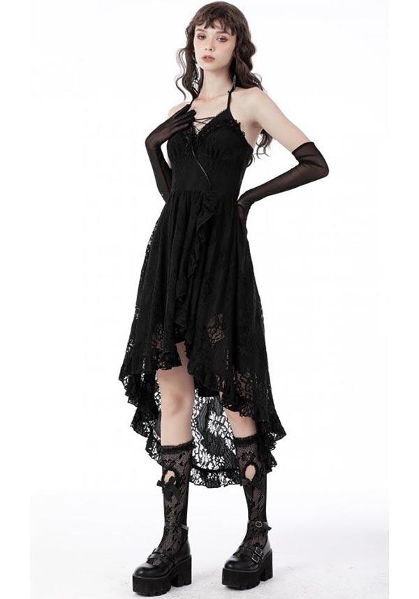 Unconquered | DRESS - Beserk - all, all clothing, all ladies clothing, asymmetric, asymmetrical, black, clickfrenzy15-2023, clothing, corset, DIL220811, discountapp, dress, dressapril25, dresses, fp, googleshopping, goth, gothic, halter, halter neck, high low, lace, ladies clothing, ladies dress, ladies dresses, long dress, R130922, sep22, Sept, short dress, short dresses, witch, witches, witchy, womens dress, womens dresses