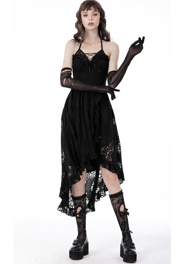 Unconquered | DRESS - Beserk - all, all clothing, all ladies clothing, asymmetric, asymmetrical, black, clickfrenzy15-2023, clothing, corset, DIL220811, discountapp, dress, dressapril25, dresses, fp, googleshopping, goth, gothic, halter, halter neck, high low, lace, ladies clothing, ladies dress, ladies dresses, long dress, R130922, sep22, Sept, short dress, short dresses, witch, witches, witchy, womens dress, womens dresses