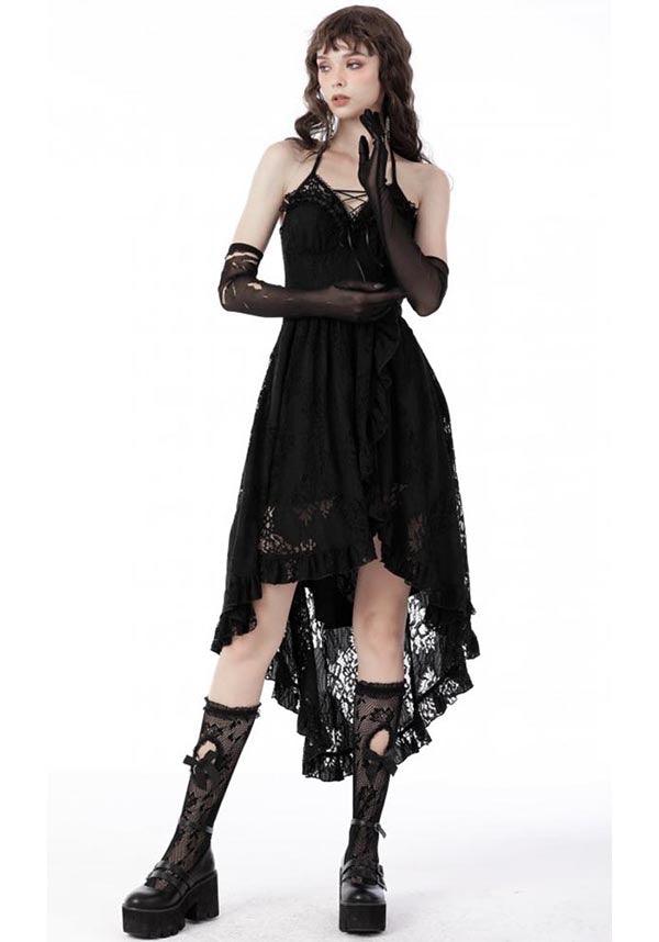 Unconquered | DRESS - Beserk - all, all clothing, all ladies clothing, asymmetric, asymmetrical, black, clickfrenzy15-2023, clothing, corset, DIL220811, discountapp, dress, dressapril25, dresses, fp, googleshopping, goth, gothic, halter, halter neck, high low, lace, ladies clothing, ladies dress, ladies dresses, long dress, R130922, sep22, Sept, short dress, short dresses, witch, witches, witchy, womens dress, womens dresses