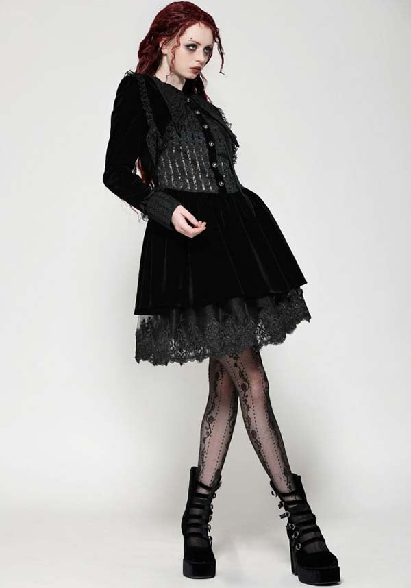 Velvet Patchwork | SCHOOLGIRL DRESS