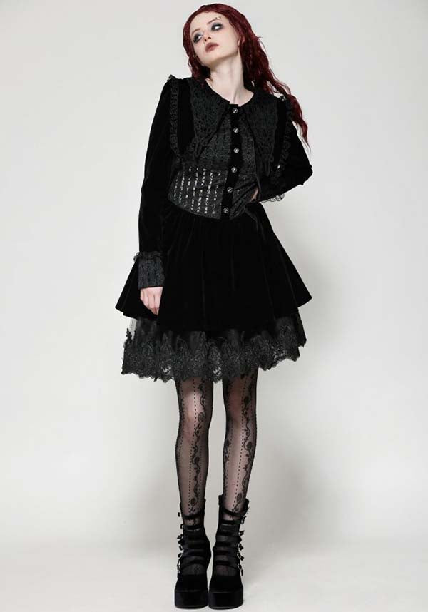 Velvet Patchwork | SCHOOLGIRL DRESS