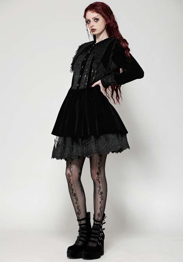 Velvet Patchwork | SCHOOLGIRL DRESS