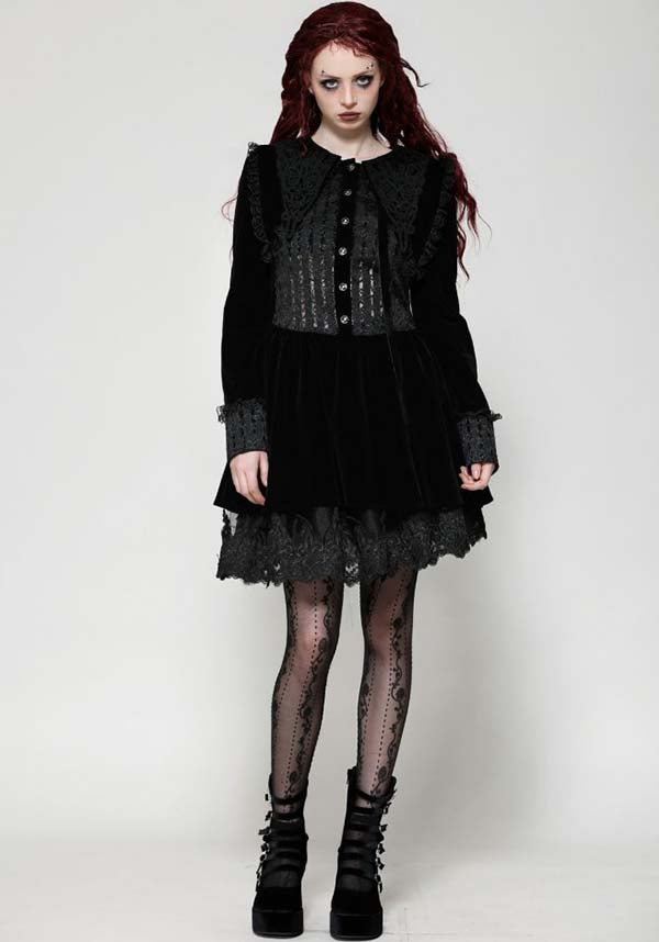 Velvet Patchwork | SCHOOLGIRL DRESS