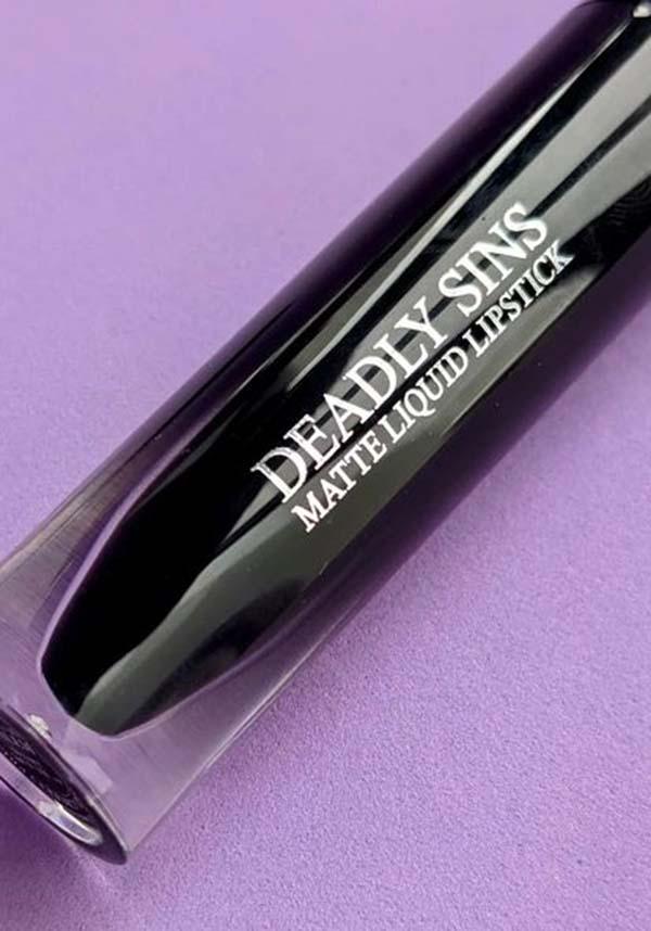 Salem [Matte] | LIQUID LIPSTICK - Beserk - all, black, clickfrenzy15-2023, cosmetics, cpgstinc, cruelty free, cruetly free, deadly sins cosmetics, discountapp, DSCBSK150922, fp, goth, gothic, gothic cosmetics, labelvegan, lips, lipstick, liquid lipstick, make up, makeup, matte, oct22, R011022, vegan, witchy