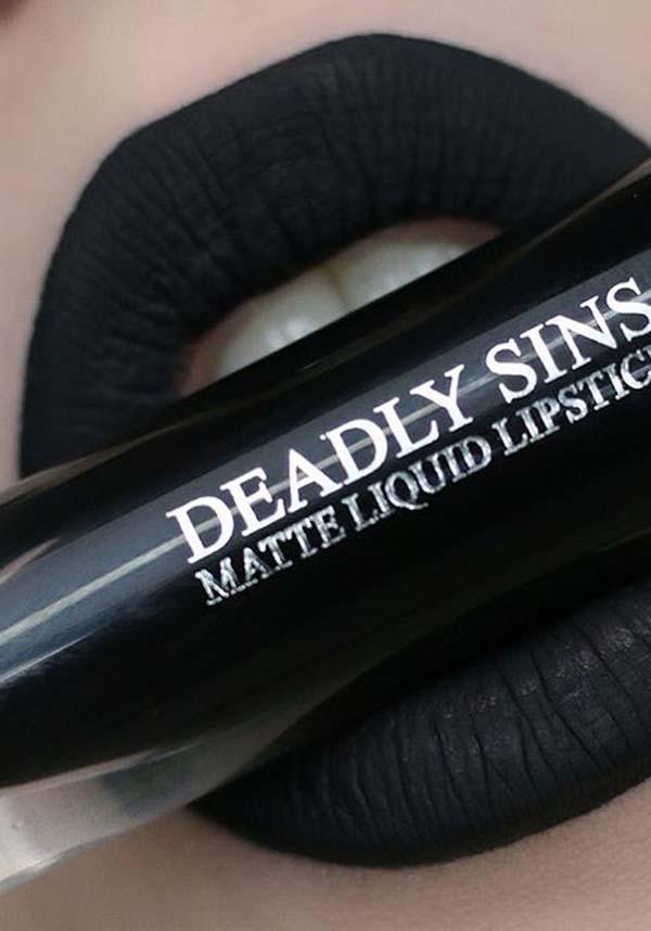 Salem [Matte] | LIQUID LIPSTICK - Beserk - all, black, clickfrenzy15-2023, cosmetics, cpgstinc, cruelty free, cruetly free, deadly sins cosmetics, discountapp, DSCBSK150922, fp, goth, gothic, gothic cosmetics, labelvegan, lips, lipstick, liquid lipstick, make up, makeup, matte, oct22, R011022, vegan, witchy