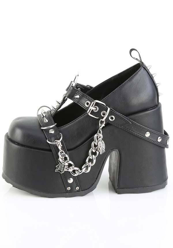 CAMEL-33 [Black] | PLATFORM HEELS [PREORDER]