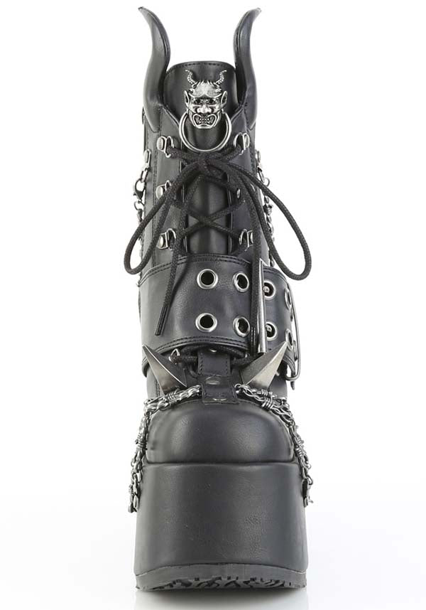CAMEL-64 [Black] | PLATFORM BOOTS [PREORDER]
