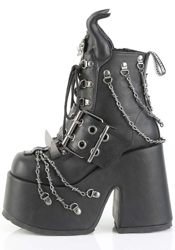 CAMEL-64 [Black] | PLATFORM BOOTS [PREORDER]