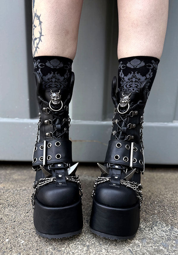 CAMEL-64 [Black] | PLATFORM BOOTS [PREORDER]