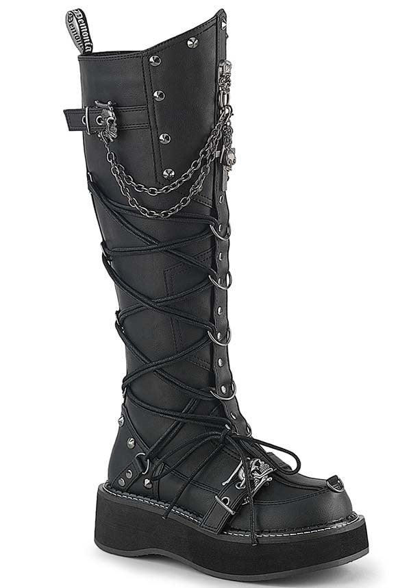 EMILY-221 [Black] | PLATFORM BOOTS [PREORDER]