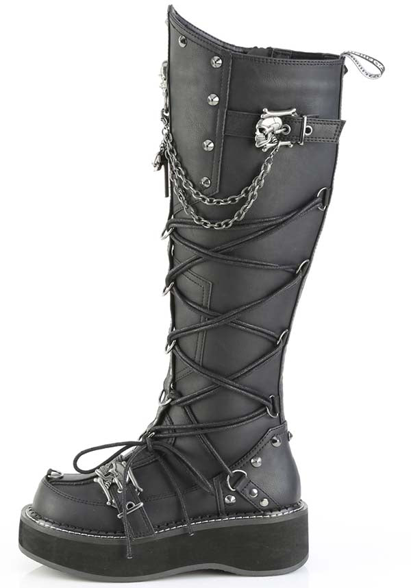 EMILY-221 [Black] | PLATFORM BOOTS [PREORDER]