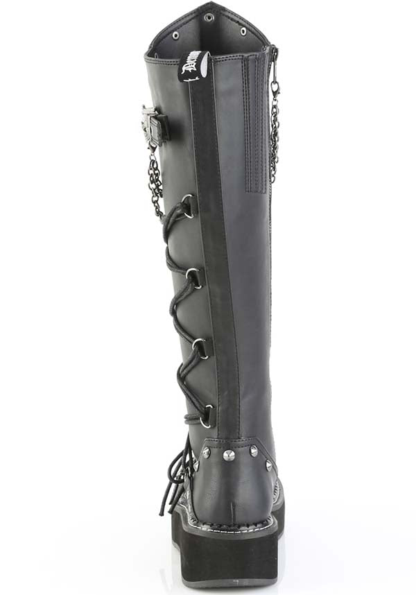 EMILY-221 [Black] | PLATFORM BOOTS [PREORDER]