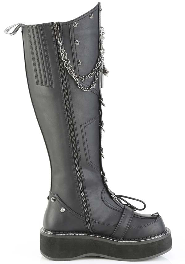EMILY-221 [Black] | PLATFORM BOOTS [PREORDER]