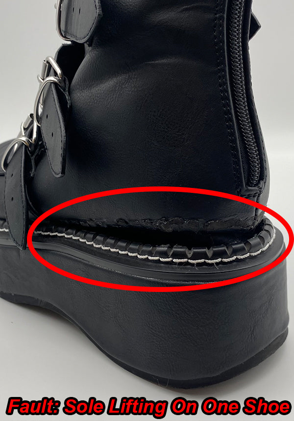 EMILY-330 [Black] | PLATFORM BOOTS [FAULTY]**