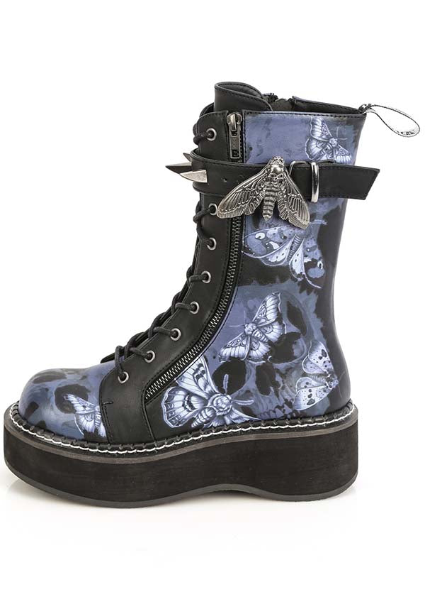 EMILY-352-PT [Black/Blue] BOOTS [PREORDER]