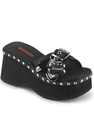 FUNN-28 [Black] | PLATFORM SANDALS [PREORDER]