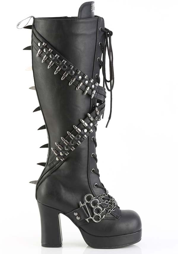 GOTHIKA-108 [Black] | PLATFORM BOOTS [PREORDER]