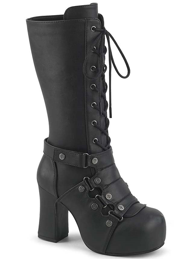 GOTHIKA-152 [Black] | PLATFORM BOOTS [PREORDER]