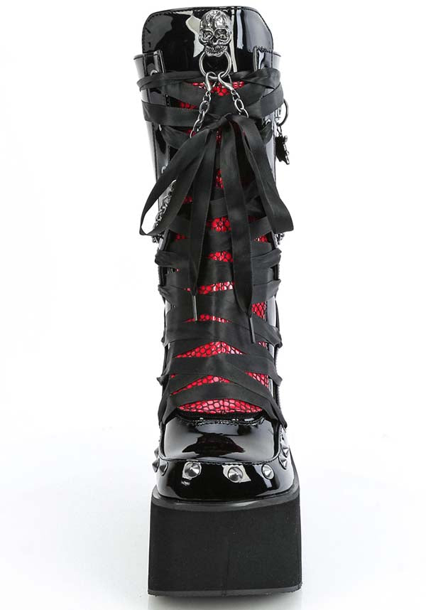 KERA-121 [Black Patent] | PLATFORM BOOTS [PREORDER]