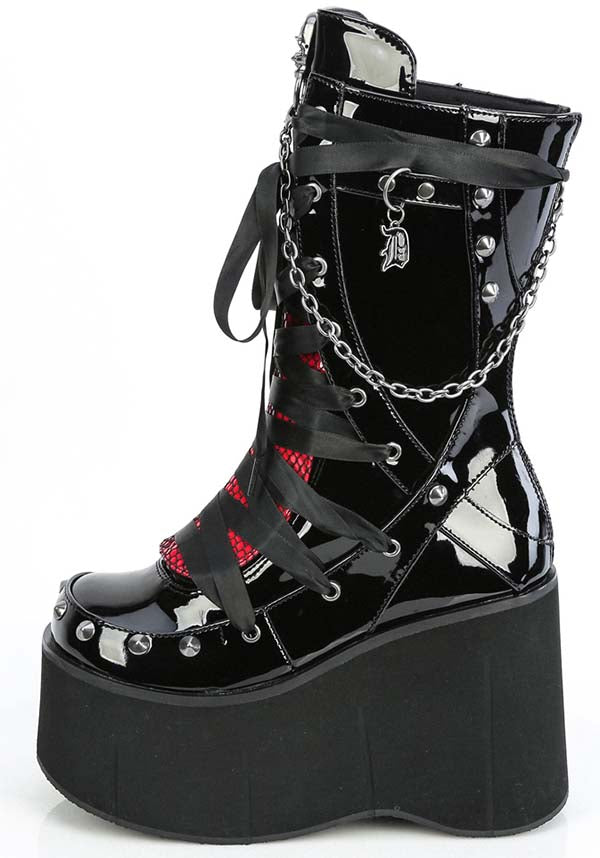 KERA-121 [Black Patent] | PLATFORM BOOTS [PREORDER]