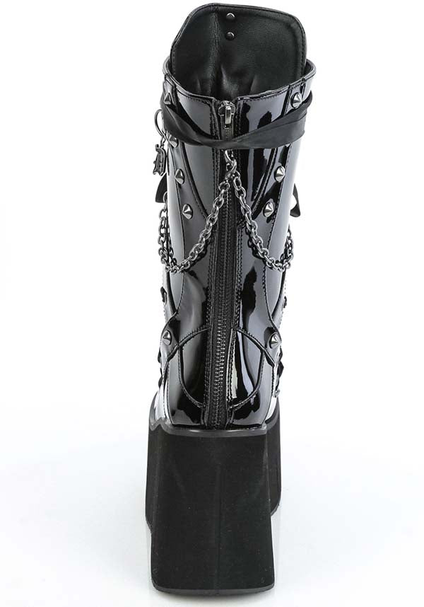 KERA-121 [Black Patent] | PLATFORM BOOTS [PREORDER]