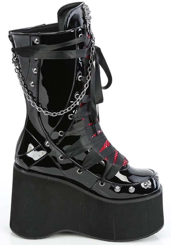 KERA-121 [Black Patent] | PLATFORM BOOTS [PREORDER]