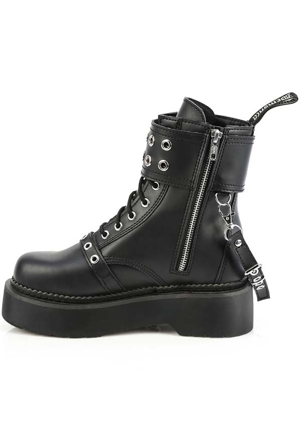 DEMONIA REBEL-52 [Black] | BOOTS [PREORDER] - BOOTS - Detail 2