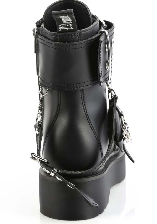 DEMONIA REBEL-52 [Black] | BOOTS [PREORDER] - BOOTS - Detail 3