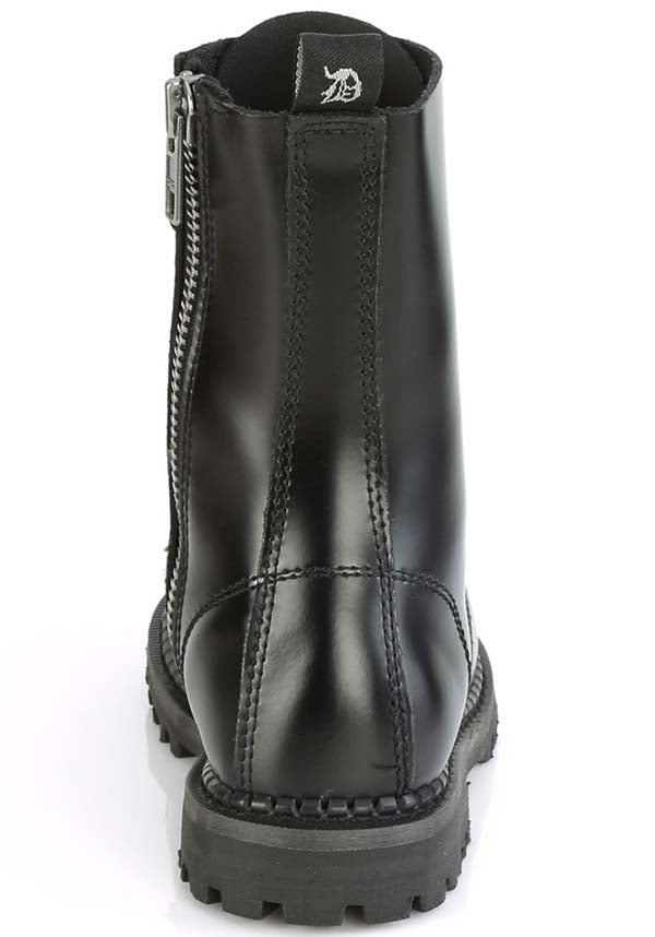 RIOT-10 [Black Leather] | BOOTS [PREORDER]