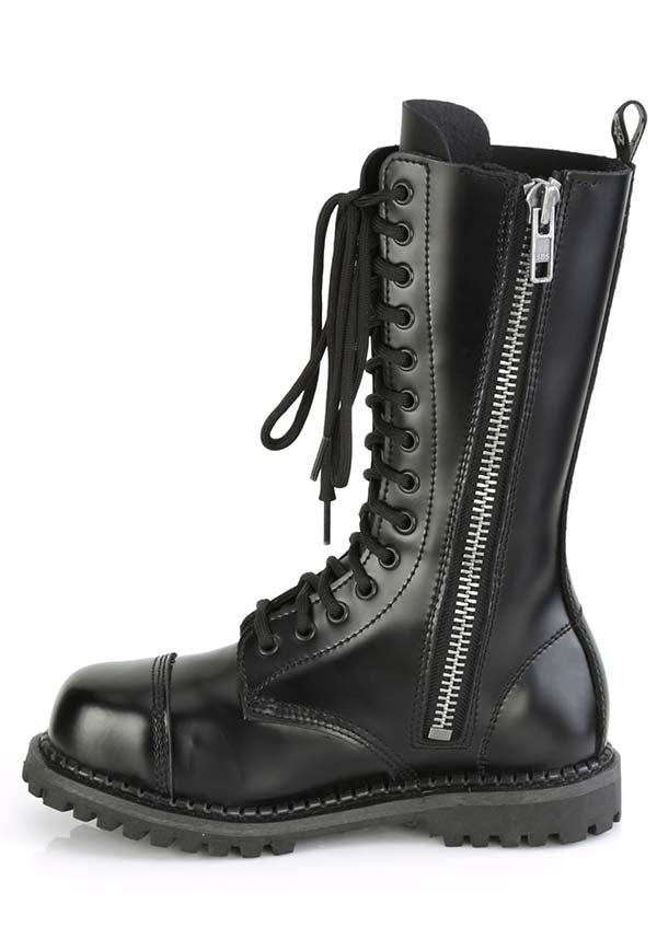 RIOT-14 [Black Leather] | BOOTS [PREORDER]