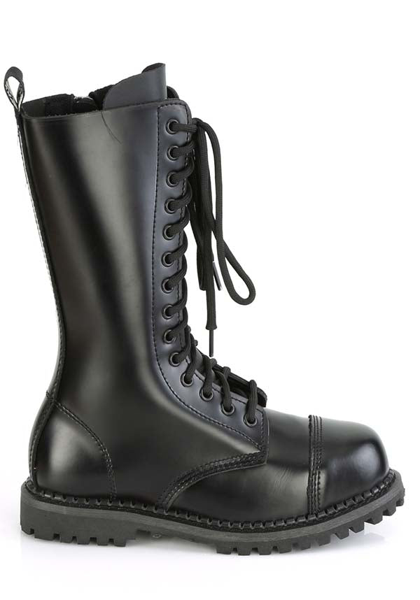 RIOT-14 [Black Leather] | BOOTS [PREORDER]