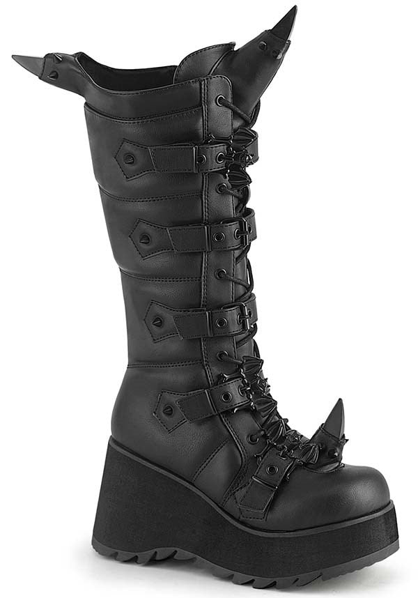 SCENE-157 [Black] | PLATFORM BOOTS [PREORDER]