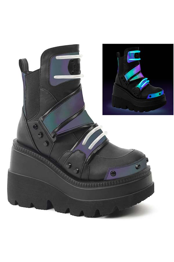 SHAKER-58 [Black/Reflective] | PLATFORM BOOTS [PREORDER]