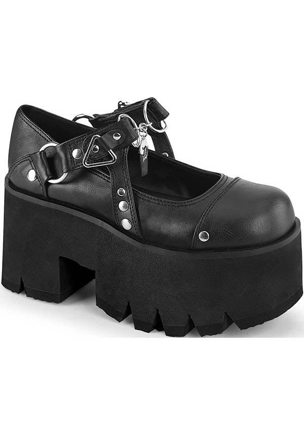 ASHES-33 [Black] | PLATFORM HEELS [PREORDER] - Beserk - all, all ladies, black, clickfrenzy15-2023, demonia, demonia shoes, discountapp, fp, goth, gothic, heels, heels [preorder], labelpreorder, labelvegan, ladies, platform, platform heels, platforms, platforms [preorder], ppo, preorder, shoes, vegan