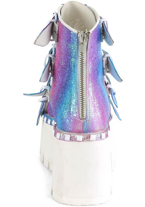 ASHES-70 [Purple] | PLATFORM SANDALS [PREORDER] - Beserk - all, blue, boot, boots, boots [preorder], clickfrenzy15-2023, demonia, demonia shoes, discountapp, festival, fp, iridescent, labelpreorder, labelvegan, multicolour, pastel, pastel goth, platform, platforms, platforms [preorder], pleaserimageupdated, pool slides and slip ons, ppo, preorder, pricematched, purple, sandals, shoes, vegan, white