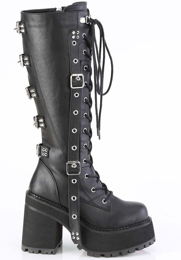 ASSAULT-218 [Black] | PLATFORM BOOTS [PREORDER]