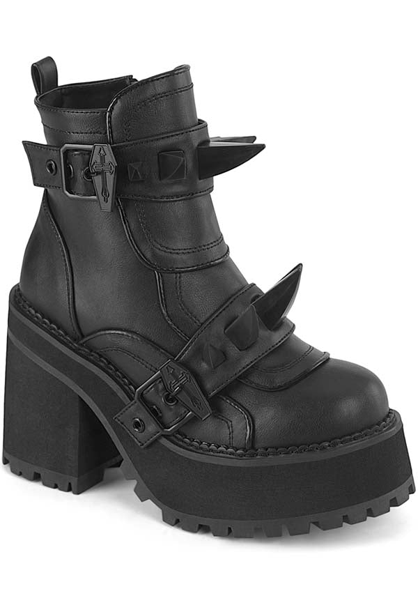 ASSAULT-72 [Black] | PLATFORM BOOTS [PREORDER]*