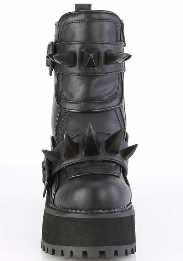 ASSAULT-72 [Black] | PLATFORM BOOTS [PREORDER]*