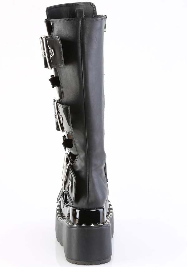 BEAR-215 [Black] | PLATFORM BOOTS [PREORDER] | DEMONIA BOOTS