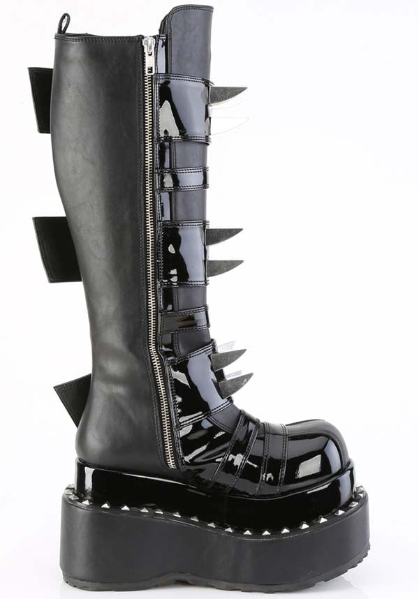 BEAR-215 [Black] | PLATFORM BOOTS [PREORDER] | DEMONIA BOOTS