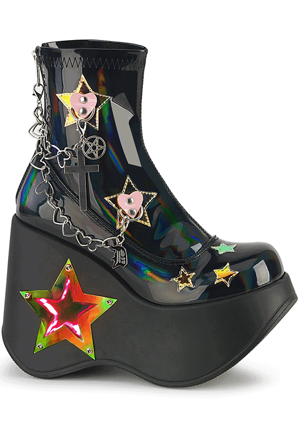 BLAZE-108 [Black Patent] | Platform Boots [PREORDER]