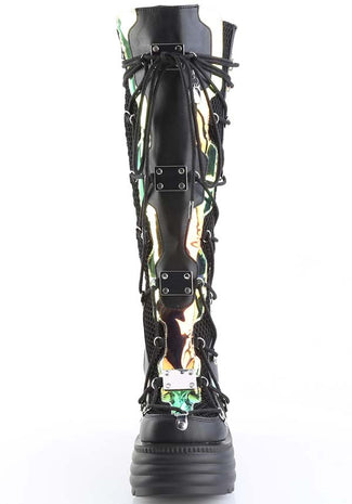 BLAZE-152 [Black] | Platform Boots [PREORDER]