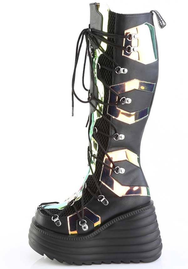 BLAZE-152 [Black] | Platform Boots [PREORDER]